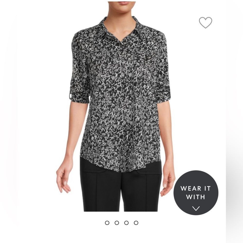 Karl Lagerfeld Graphic Blouse